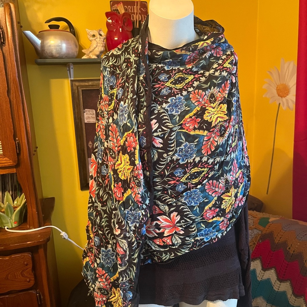 Rebecca Minkoff Vibrant Yellow and Black Scarf